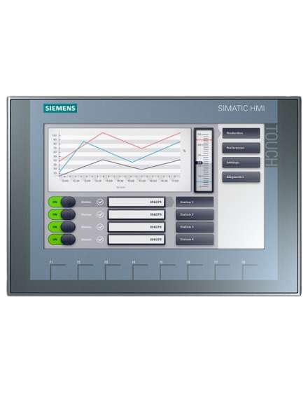 Panel HMI SIMATIC KTP900 Basic, teclas y táctil, pantalla TFT de 9", 65.536 colores, PROFINET