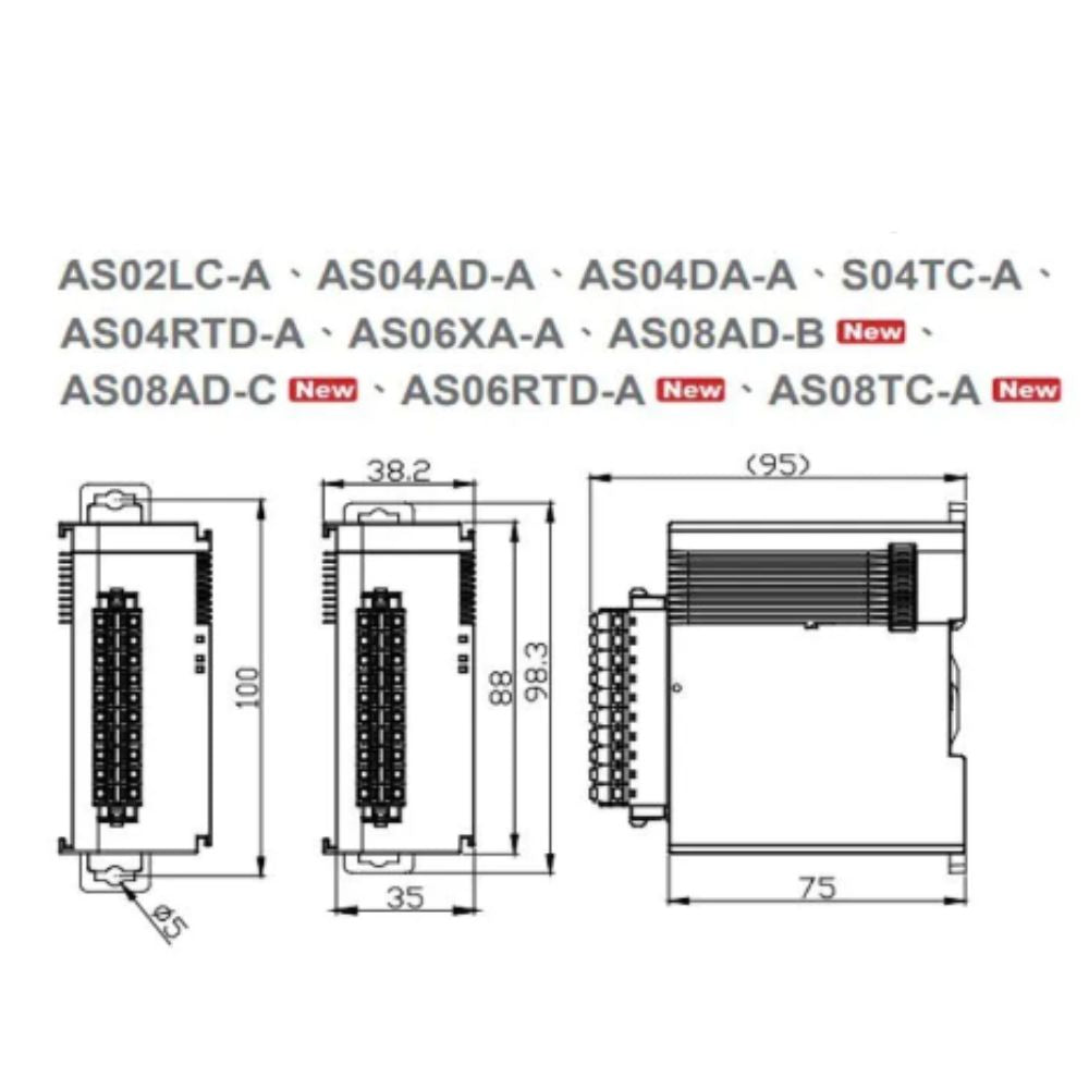 Controlador PLC Delta AS04RTD-A | AS300