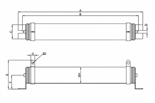 Delta Resistor 1100W 91 Ohm BR1K1W091