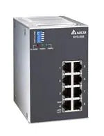 Delta Wide Temp Unmanaged Ethernet Switch w/built-in alarm I/O, 8 Ports DVS-008W01