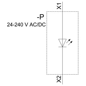 Módulo LED 24-240 V CA/CC Rojo para SIRIUS ACT