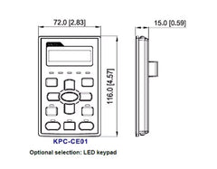 Delta Single Line LED Keypad KPC-CE01