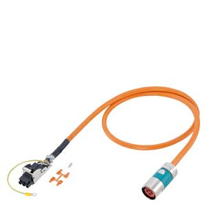Cable de potencia preconfeccionado, tipo 6FX5002-5DS41, para motores 1FT/1FK/1PH, 4x4+(2x1.5) C