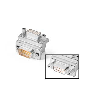 Adaptador acodado 90Â° 1:1 para interfaz RS-485/422 o RS-232 de paneles SIMATIC HMI