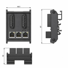 Delta Tap-Distribution Box RJ45 Connector DC 6 TAP-CN03