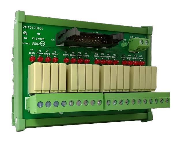 Delta I/O Terminal Module - 16-Point Digital Output Module, Relay Output (For NPN Output) (IDC 20) UB-10-OR16A
