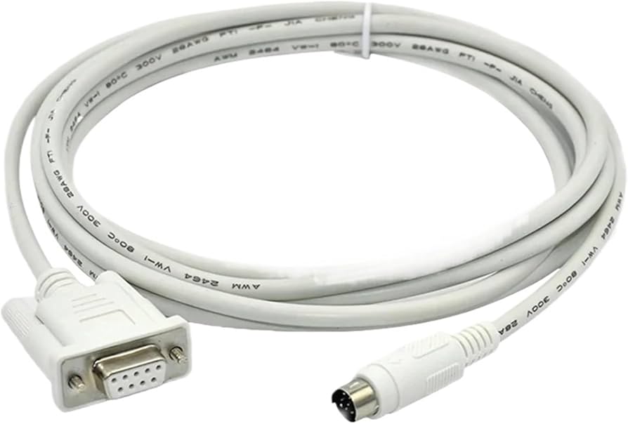 Delta 8-pin male mini-DIN connector <--> Female DB9 connector (3m) UC-MS030-01A