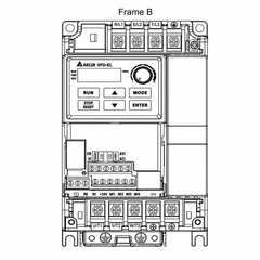 Variador de Frecuencia Delta 3HP 200-240V Monofásico VFD022EL21A