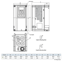 Delta 3HP 380-480V Three-Phase VFD VFD022C4EA-21 | C2000+ Series