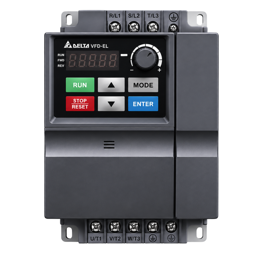 Delta Variable Frequency Drive 3HP 380-480V Three-Phase VFD022EL43W-1