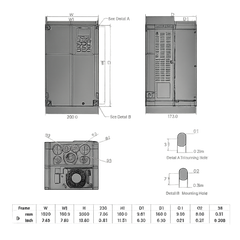 Delta 15HP 200-240V Three-Phase VFD VFD110C23A-21 | C2000+ Series