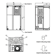 Variador de Frecuencia Delta 15HP 380-480V Trifásico VFD110C43A | Serie C2000