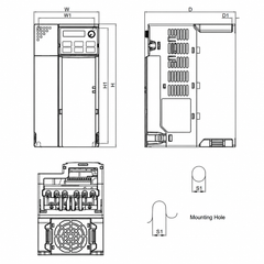 Variador de Frecuencia Delta 7.5HP 380-480V Trifásico VFD13AMS43ANSAA