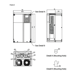 Delta 30HP 200-240V Three-Phase VFD220C23A Variable Frequency Drive | C2000 Series
