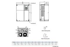 Variador de Frecuencia Delta 30HP 380-480V Trifásico VFD220C4EA-21 | Serie C2000+