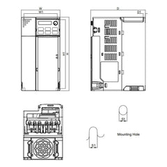 Delta VFD 7.5HP 200-240V Three-Phase VFD25AMS23ANSAA
