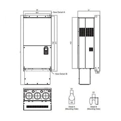 Variador de Frecuencia Delta 375HP 380-480V Trifásico VFD2800CP43A-21 | Serie C2000+