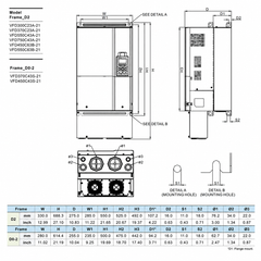 Variador de Frecuencia Delta 50HP 380-480V Trifásico VFD370C43S | Serie C2000