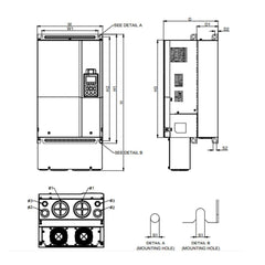 Delta 50HP 200-240V Three-Phase VFD370CP23A-21 Frequency Inverter | C2000+ Series