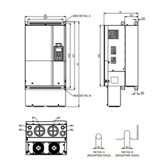 Delta 60HP 200-240V Three-Phase VFD450CP23A-21 Variable Frequency Drive | C2000+ Series