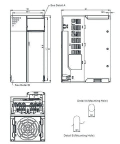 Delta 15HP 200-240V Three-Phase VFD49AMS23ANSAA Variable Frequency Drive