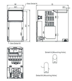Delta Variable Frequency Drive 2HP 380-480V Three-Phase VFD4A2MS43ANSAA