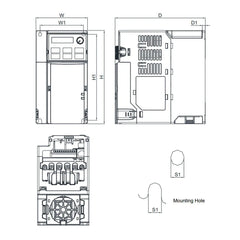 Delta VFD 2HP 200-240V Single-Phase VFD7A5MS21ANSAA