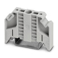 E/NS 35 N - Soporte final, anchura: 9,5 mm, color: gris, rosca de tornillo m3