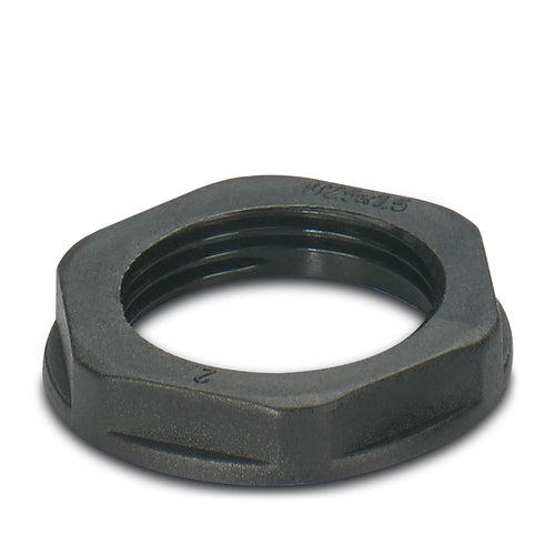 A-INL-M25-P-BK - Contratuerca, material: PA, para roscas m25 x 1,5, color: negro