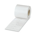 WML HF 5(25X10)R - Etiqueta de envoltura de cables, rollo, blanco, sin rotular, clase de...