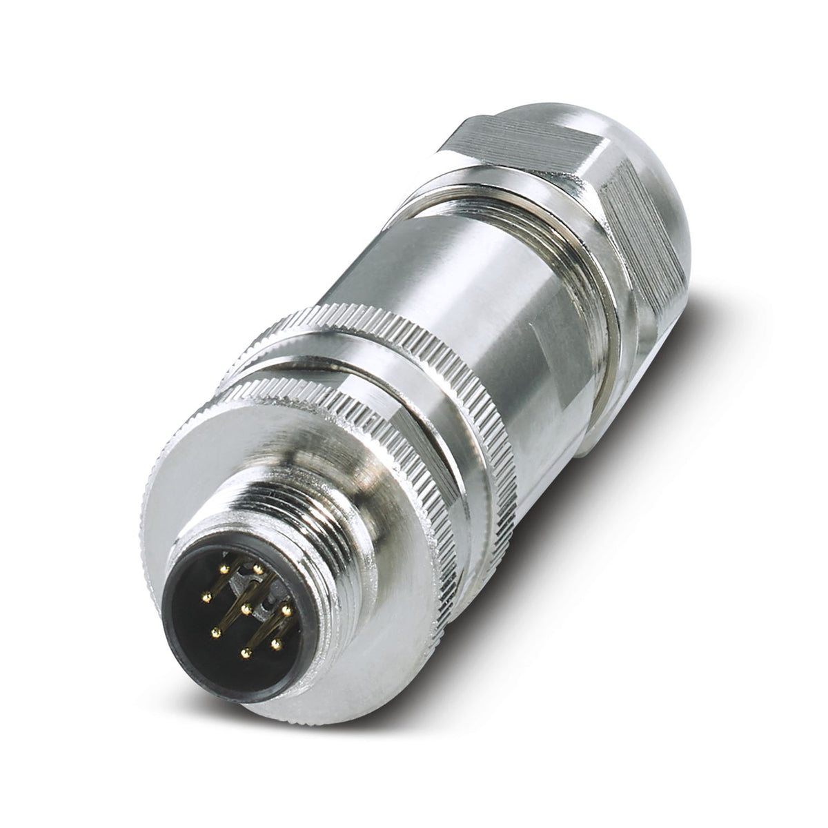 SACC-M12MS-8CON-PG 9-SH - Conector, universal, 8-polos, apantallado, conector macho recto m12,...