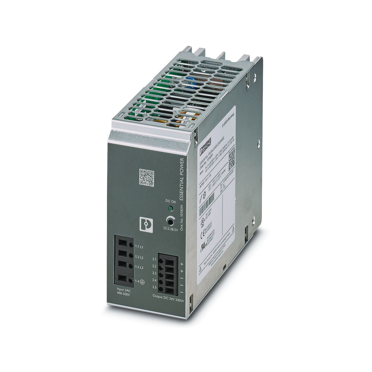 ESSENTIAL-PS/3AC/24DC/240W/EE - Fuente de alimentacion in. 2f o 3f 400V A 500V AC out. 24VDC...