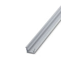 NS 35/15 AL UNPERF 2000MM - Riel DIN sin perforar, aluminio sin recubrimiento, 35 x 15 x 2000 mm, perfil estándar (barra de 2 m)