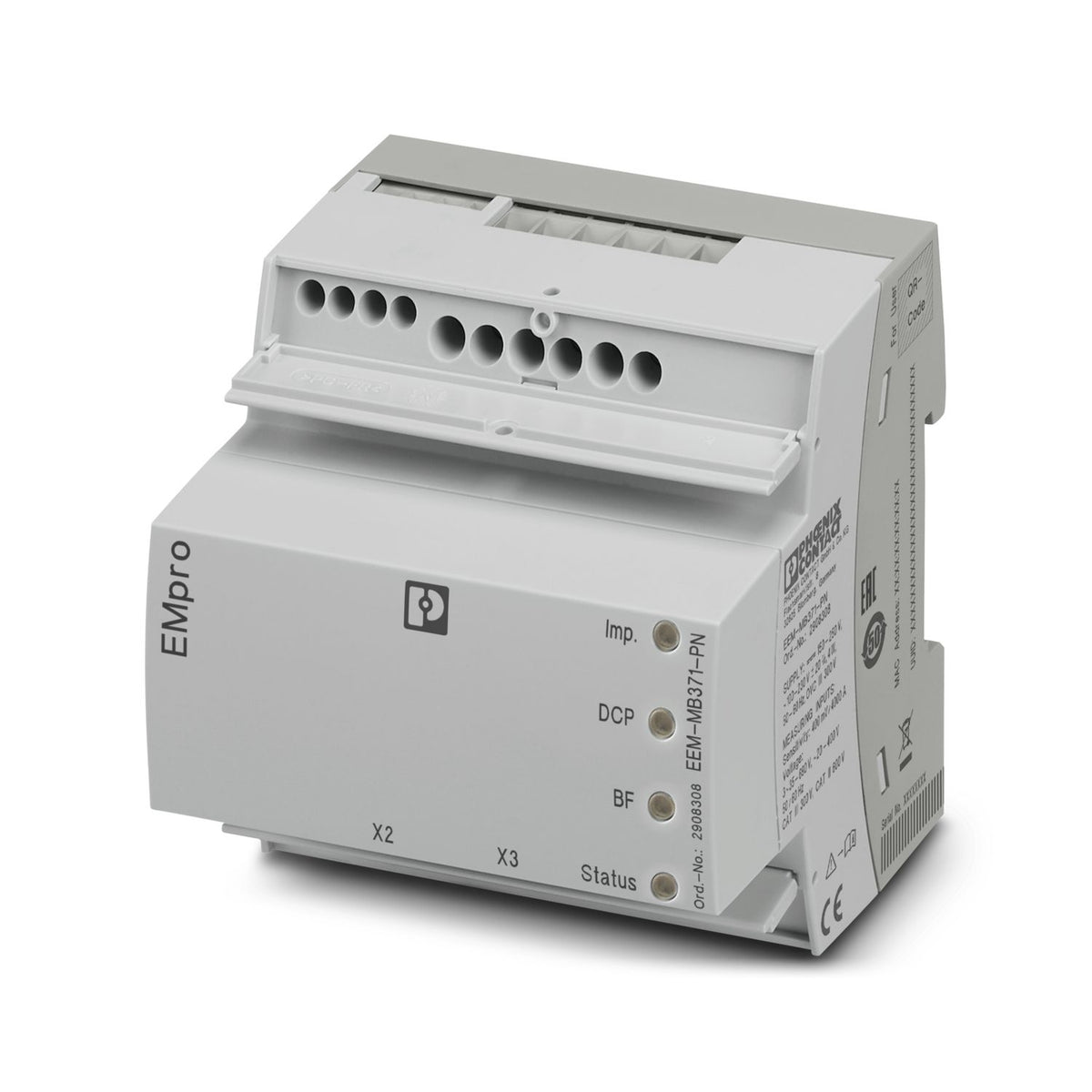 EEM-MB371-PN - Medidor de energía multifuncional sin pantalla con conexión rogowski directa e...