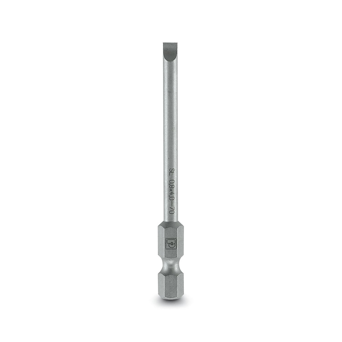 SF-BIT-SL 0,6X3,5-50 - Punta de tornillo, plana, accionamiento e6,3-1/4", tamaño: 0,6 x 3,5 x 50...