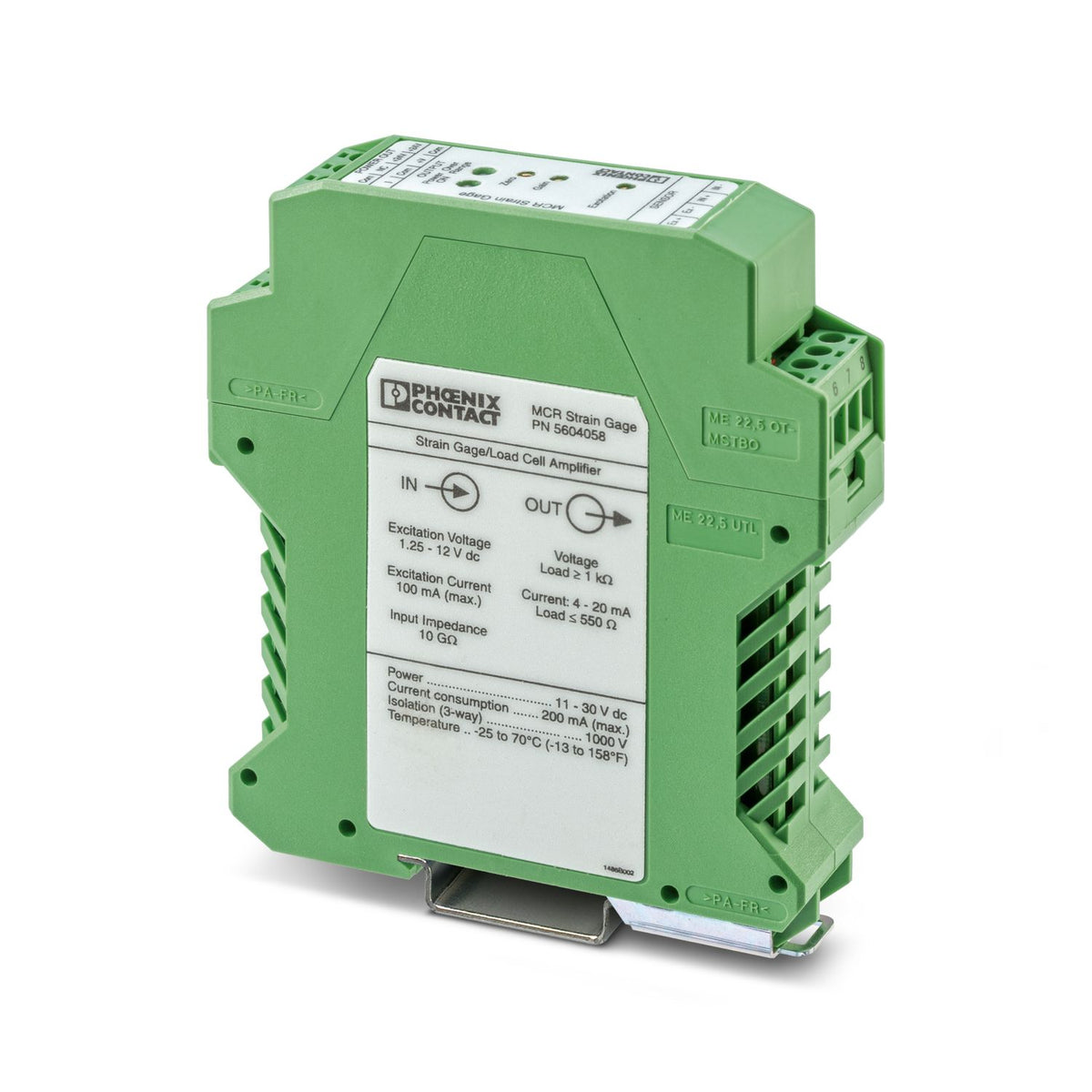 MCR-SGA-4/6-DC - Amplificador para galga extensométrica/célula de carga