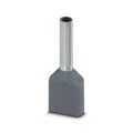 AI-TWIN 2X 0,75- 8 GY - Punteras 2x18AWG gris