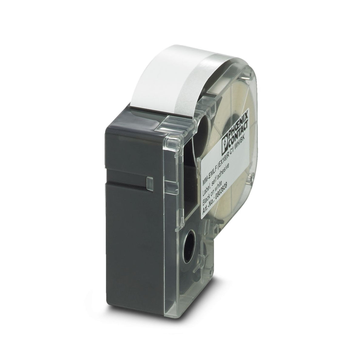 MM-EMLF (EX18)R C1 WH/BK - Etiqueta, altamente flexible, rollo, blanco/negro,