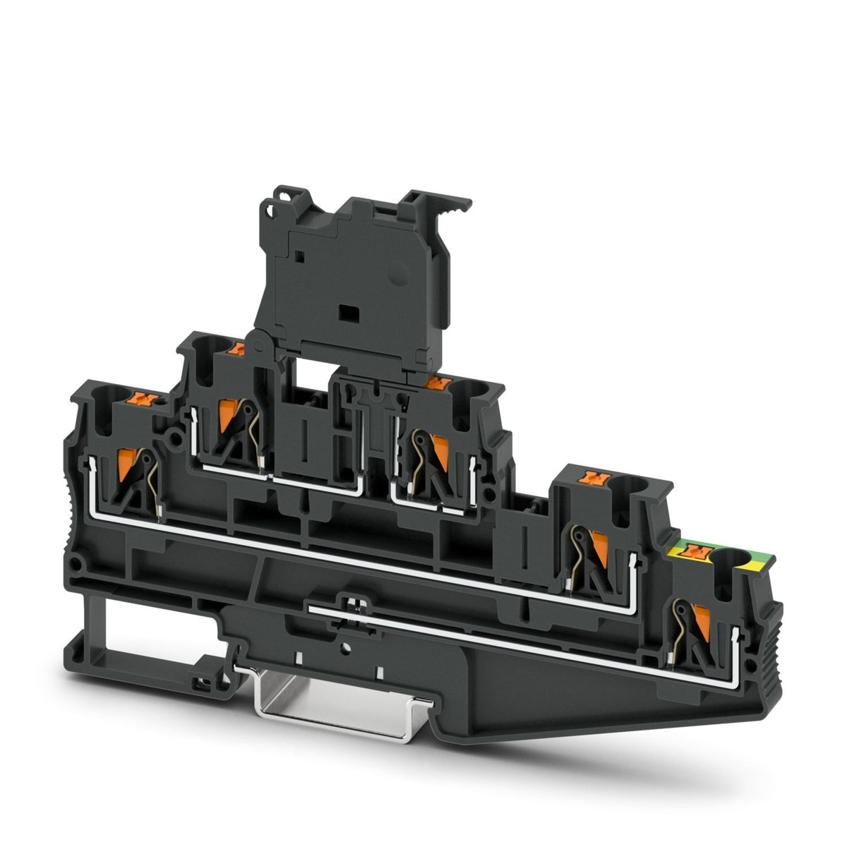PT 4-PE/L/HESI (5X20) - Bornera modular con portafusible