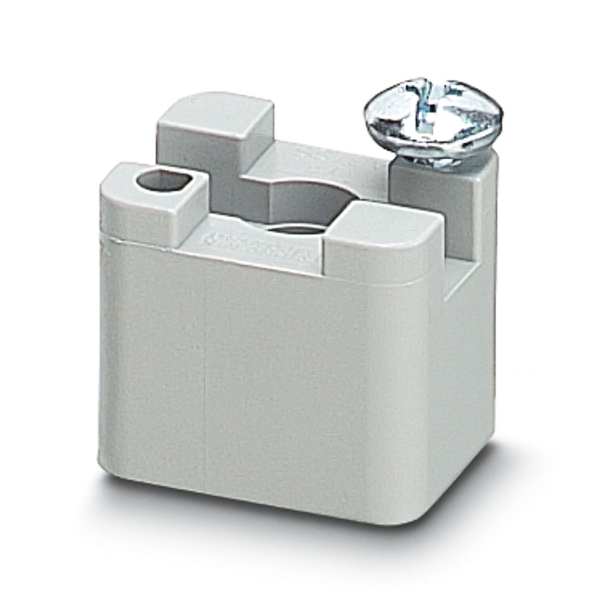 AB/SS - Caballete de material aislante con tornillo de sujeción, para barras colectoras de 3 x 10 mm o 6 x 6 mm, color: gris