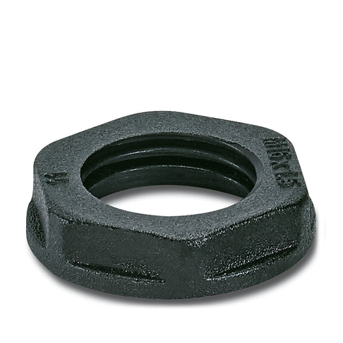 A-INL-M20-P-BK - Contratuerca, material: PA, para roscas m20 x 1,5, color: negro intenso