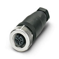 Conector circular hembra M12 4p recto A - sacc-m12fs-4con-pg7-m