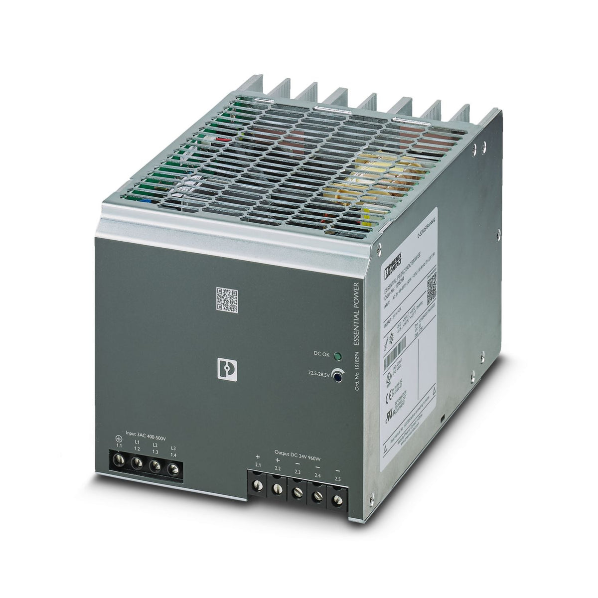 ESSENTIAL-PS/3AC/24DC/960W/EE - Fuente de alimentacion in. 3f 400V A 500V AC out. 24VDC 960W 40A