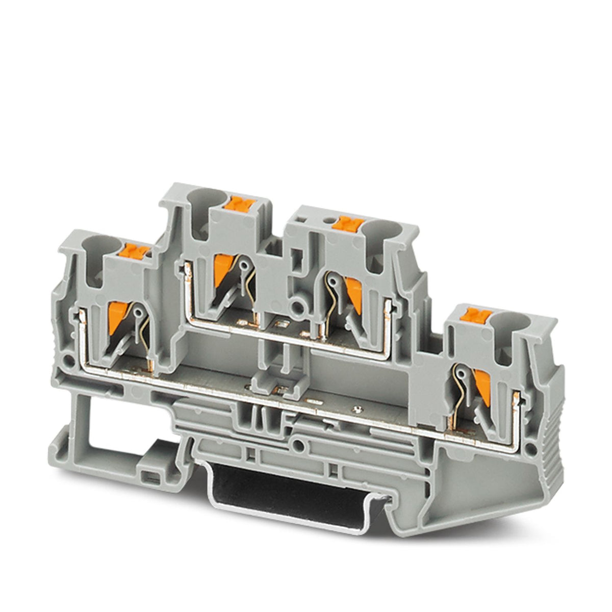 PTTB 4 - Clema doble gris 24-10AWG