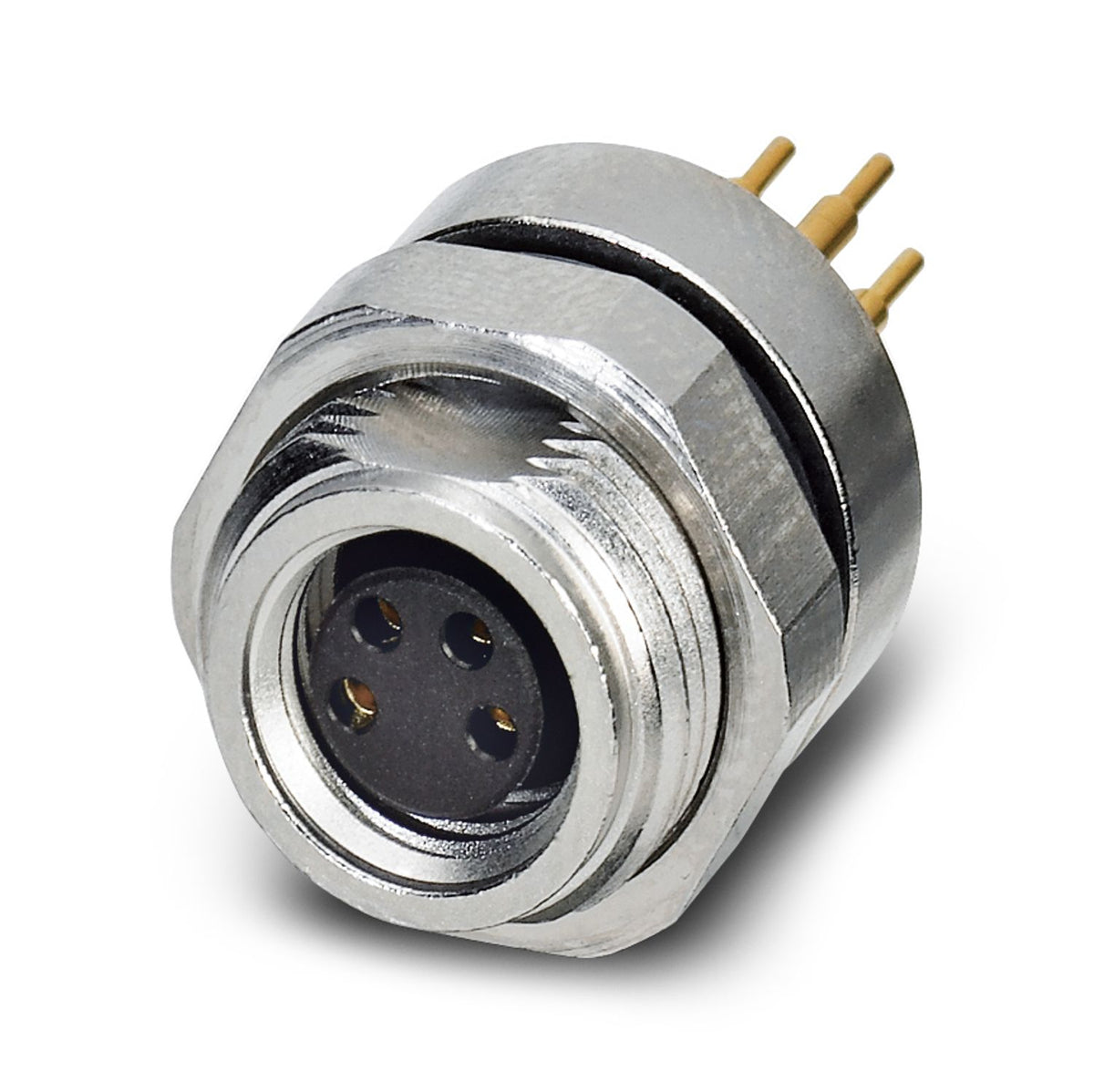 1694376 - Conector enchufable de montaje incorporado para sensores/actuadores, hembra, 4 polos, m8,...