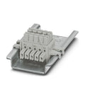 Conector de carril, riel (tbus), 5 polos, para puentear la tensión de alimentación, encajable en...